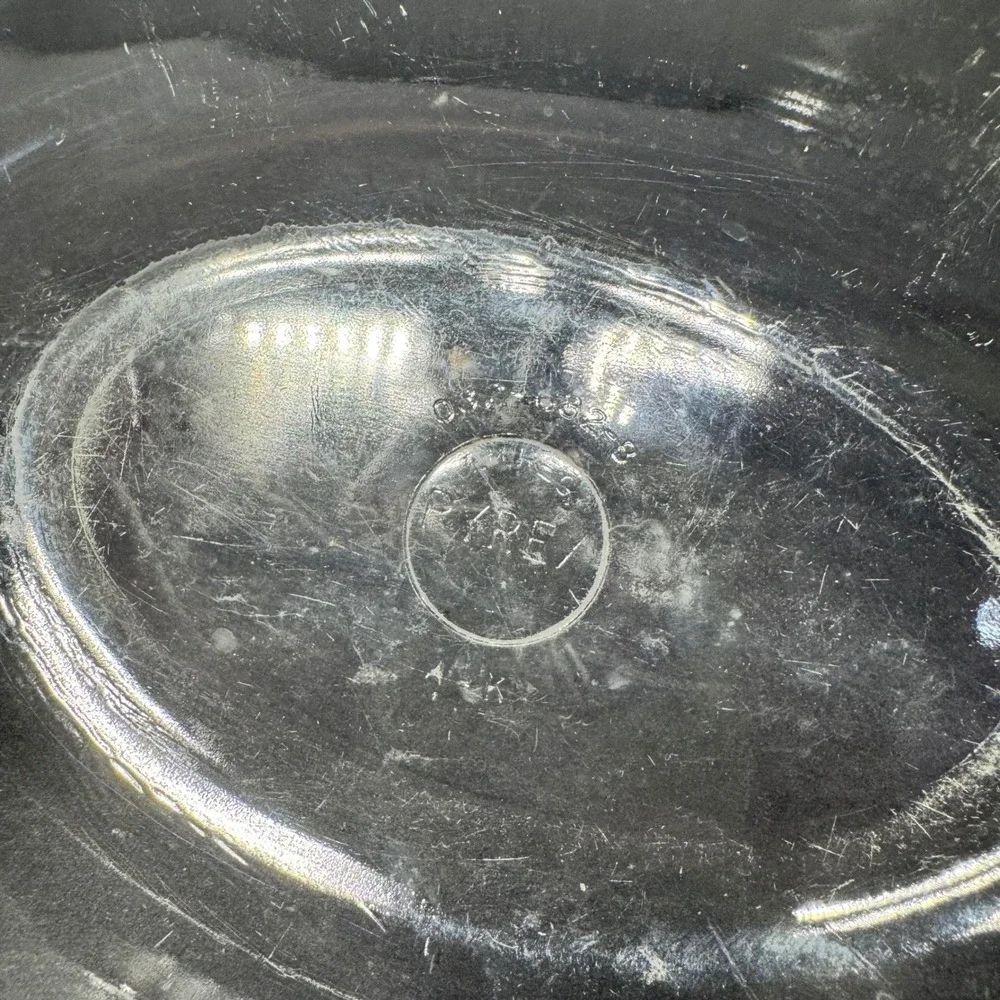 Vintage Pyrex 043 Clear Glass Oval Casserole Dish with Lid 1.5 Quart USA Made‎